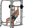 Barbell Press - Smith Incline Reverse Guillotine